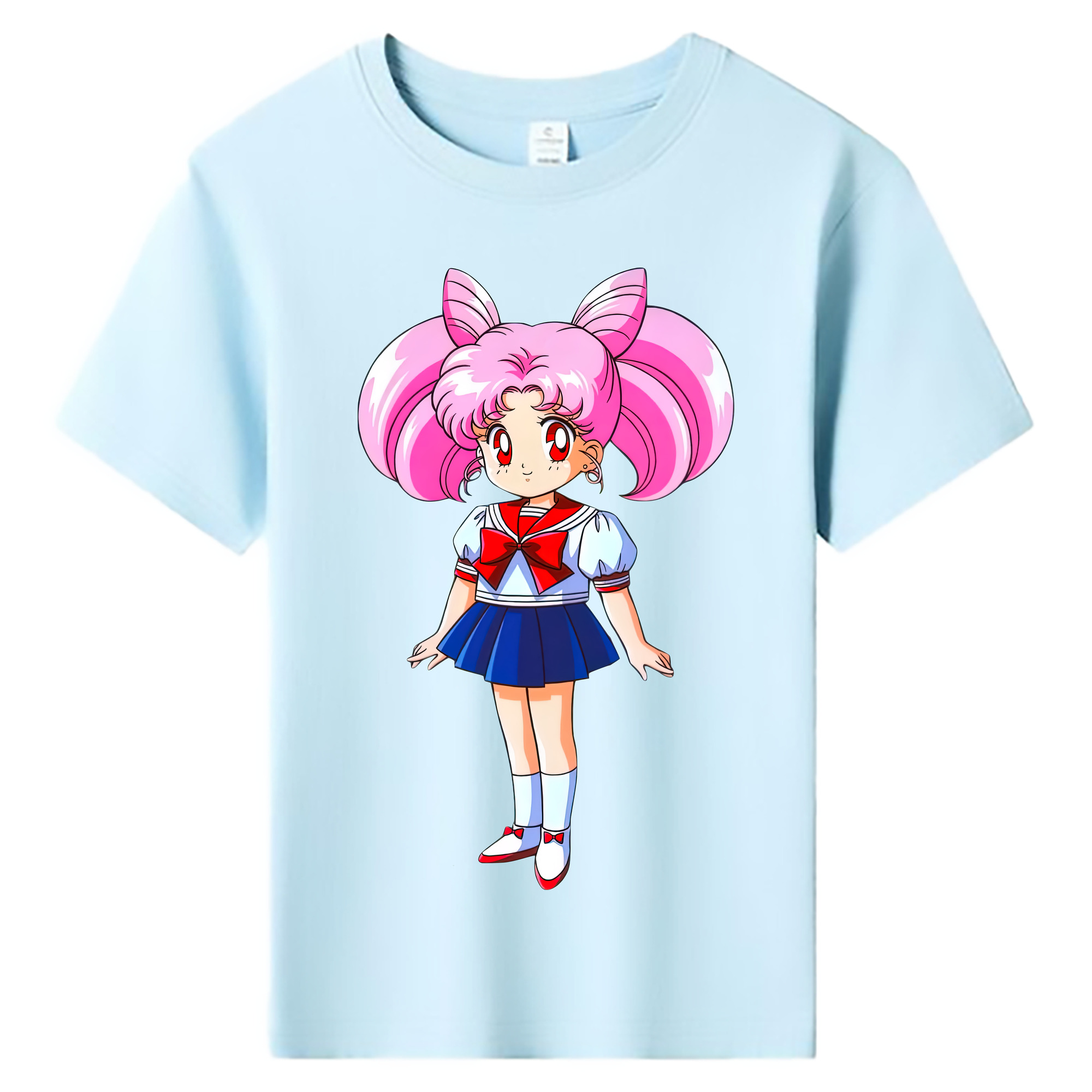 （画像用） 美少女戦士セーラームーン ちびうさ Sailor Moon Chibiusa Tsukino Usagi Small Lady Serenity 綿100％キッズTシャツ（フロントプリント）